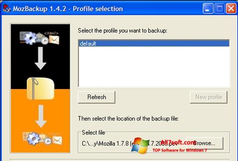 স্ক্রিনশট MozBackup Windows 7