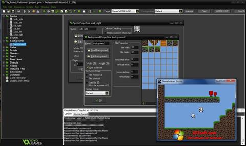 স্ক্রিনশট GameMaker: Studio Windows 7