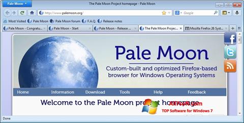 স্ক্রিনশট Pale Moon Windows 7