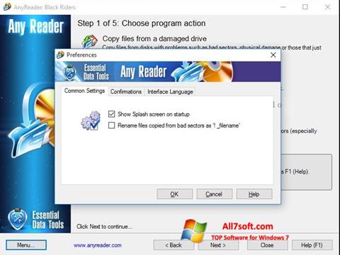 স্ক্রিনশট AnyReader Windows 7