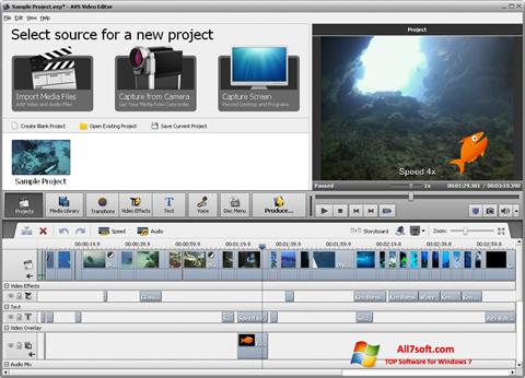স্ক্রিনশট AVS Video Editor Windows 7