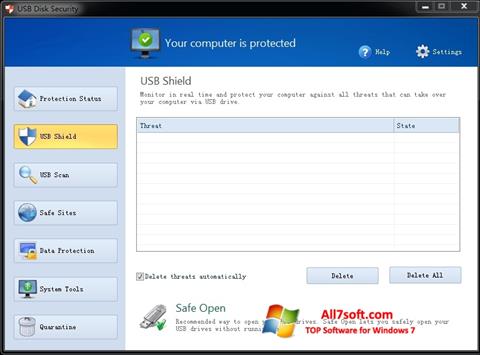 স্ক্রিনশট USB Disk Security Windows 7