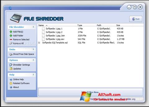 স্ক্রিনশট File Shredder Windows 7