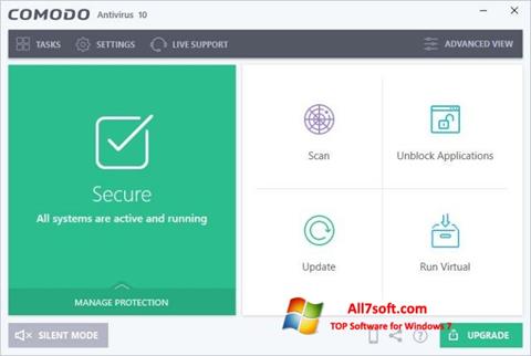 স্ক্রিনশট Comodo Antivirus Windows 7
